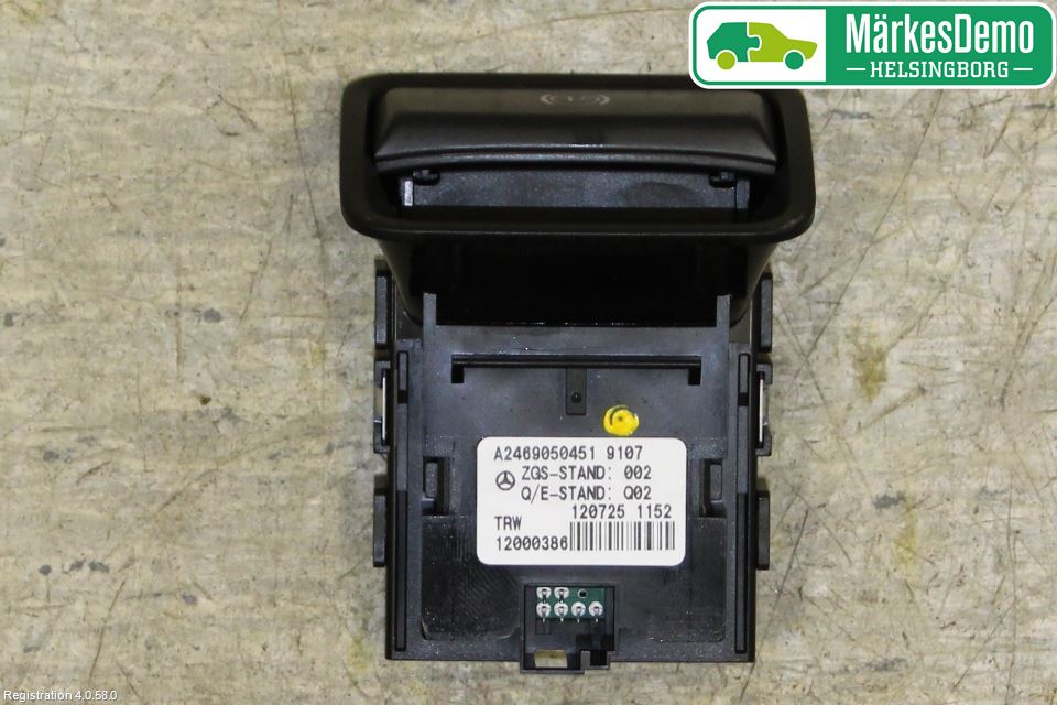 Mercedes-Benz MB B-KLASS (W246/W242) 12-19 Strömställare Parkeringsbroms