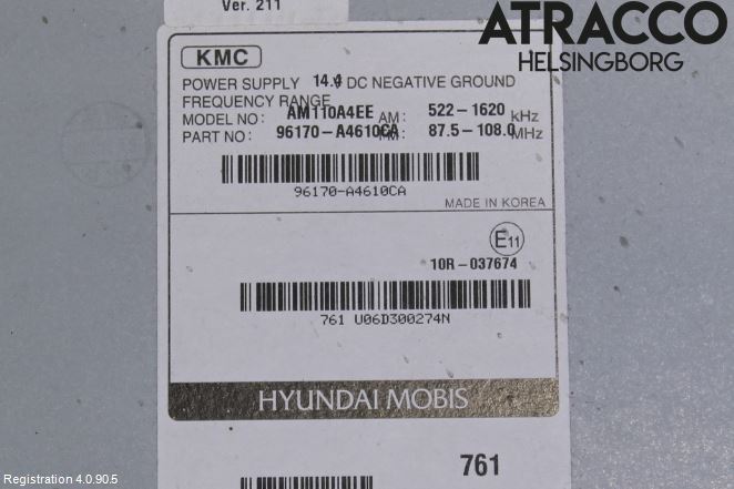 Kia CARENS III 13-19 Cd Radio - Multimediapanel