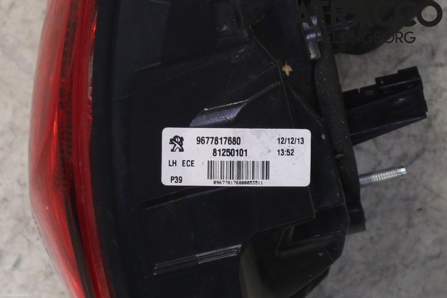 Peugeot 308 14-21 Bakljus Vänster