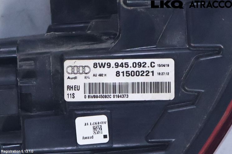 Audi A4 ALLROAD 17- Bakljus Höger