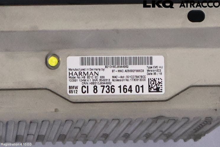 BMW 5 G30/G31/F90 17-23 Cd Radio - Multimediapanel