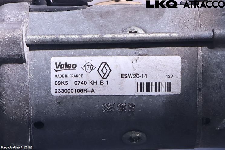 Renault TRAFIC/E-TECH 15- Startmotor Diesel