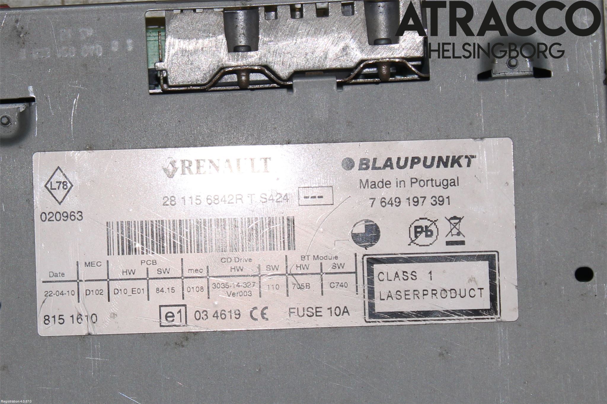Renault TRAFIC   02-14 Cd Radio - Multimediapanel
