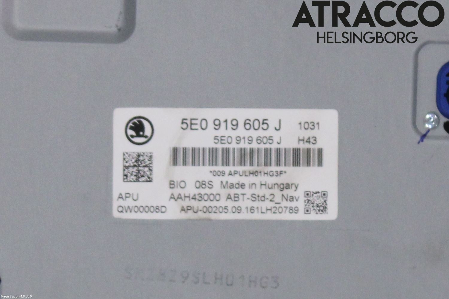 Skoda OCTAVIA (5E) 13-20 Multifunktionsdisplay