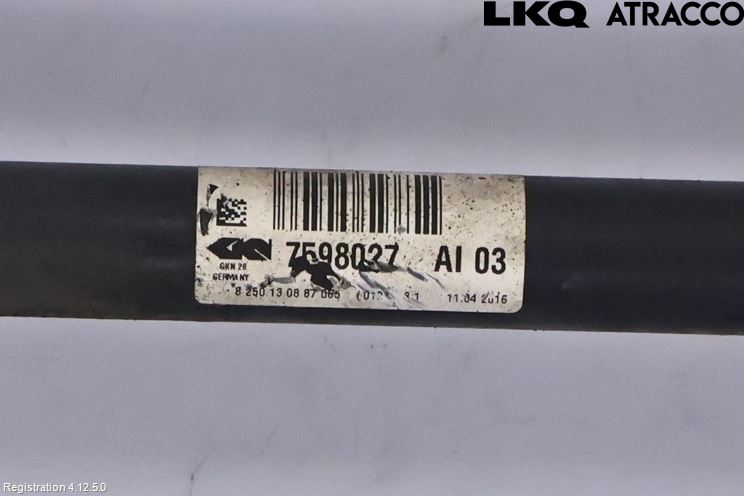 BMW X4 F26 14-18 Drivaxel Fram Vänster