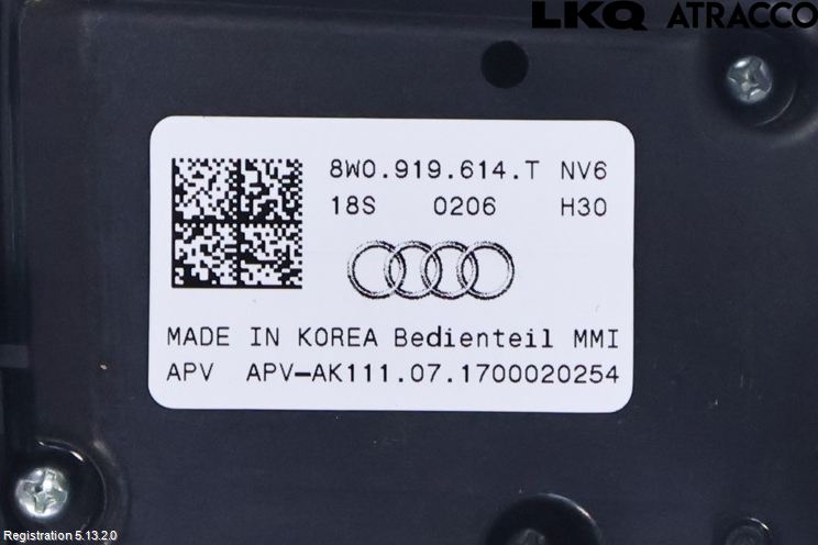 Audi A5 17- Strömställare Multifunktion