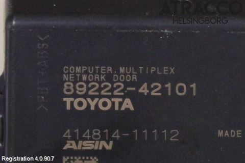 Toyota RAV4 19- Styrenhet Baklucka