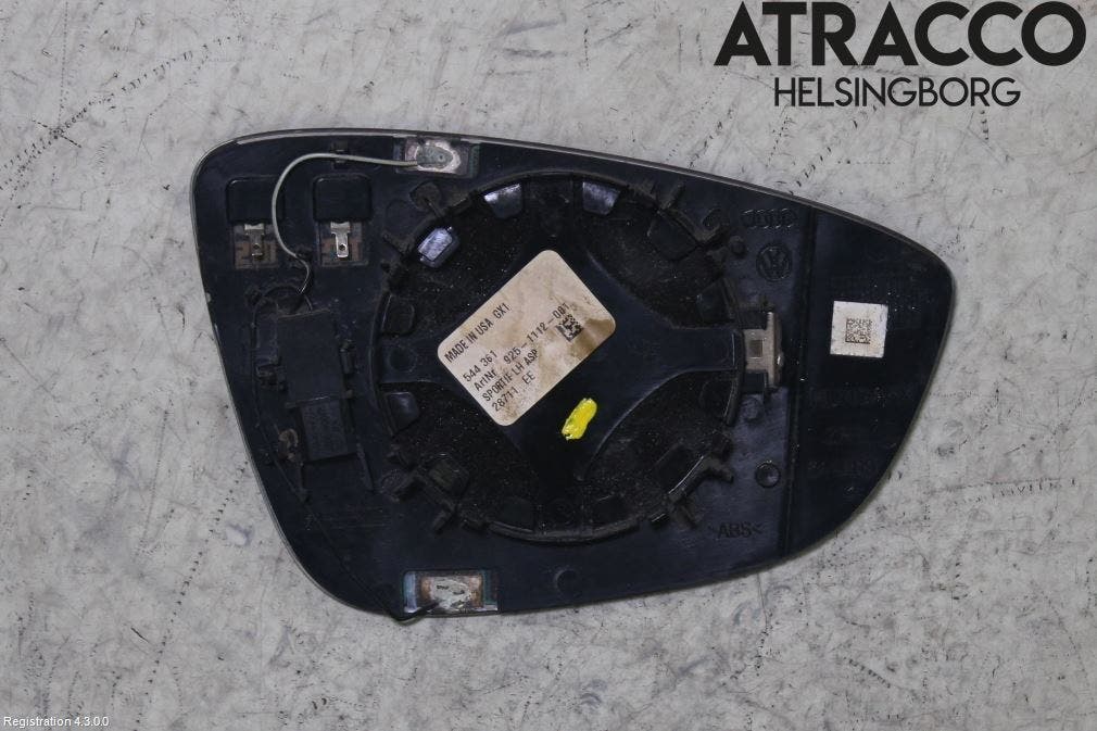 Volkswagen VW PASSAT 11-14 Spegelglas Vä