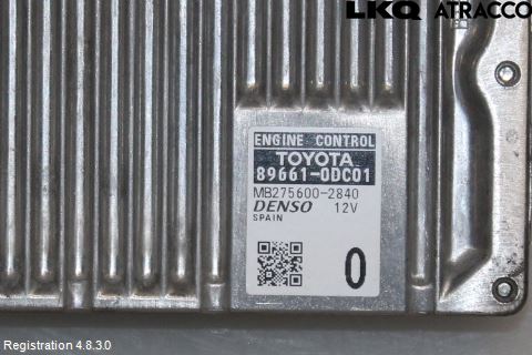 Toyota YARIS XP130 12-14 Styrenhet Insprut Bensin