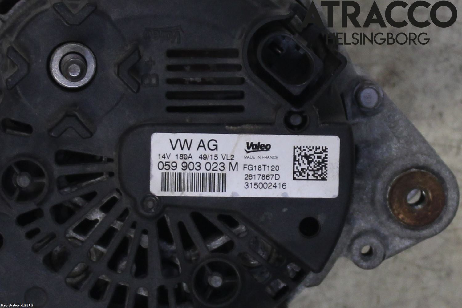 Volkswagen VW TOUAREG 7P 11-18 Generator