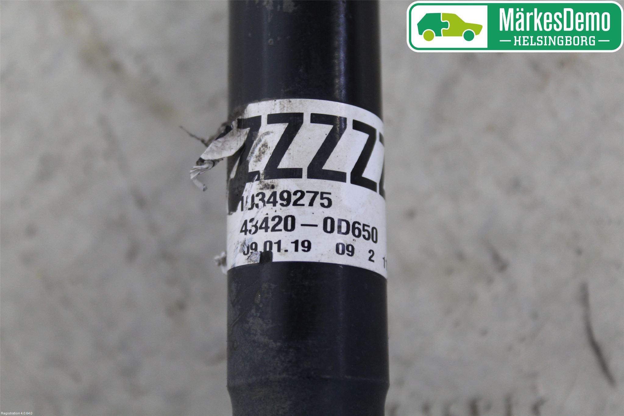 Toyota YARIS XP130 15-20 Drivaxel Fram Vänster