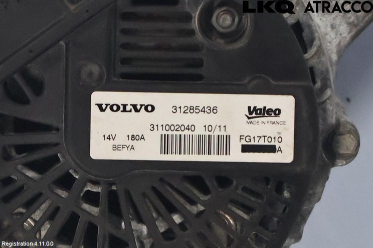 Volvo V70 08-13 Generator