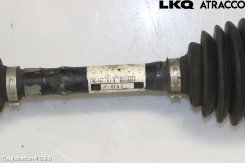 Volkswagen VW SHARAN 11- Drivaxel Fram Vänster