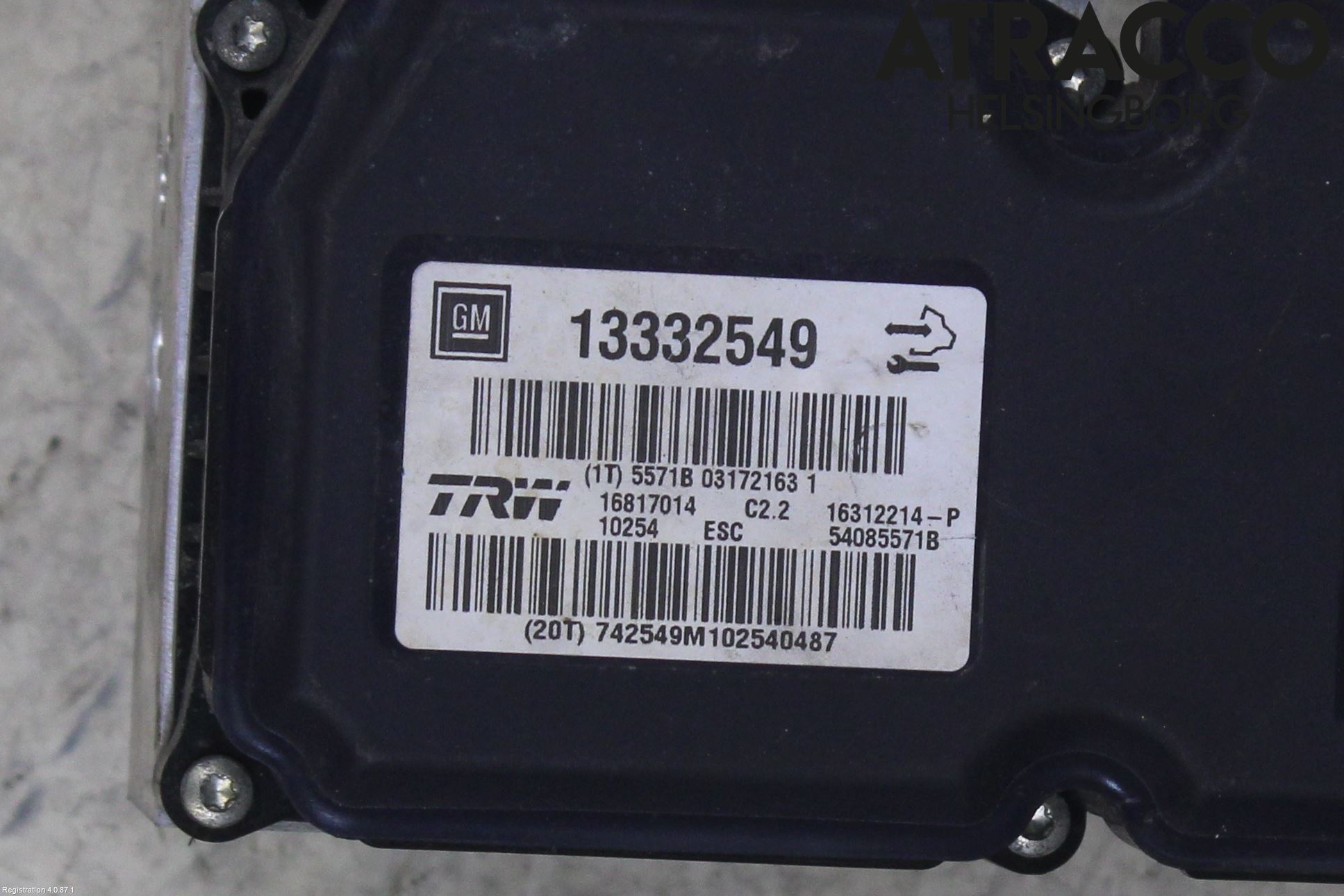 Opel INSIGNIA 09-16 Abs Hydraulaggregat