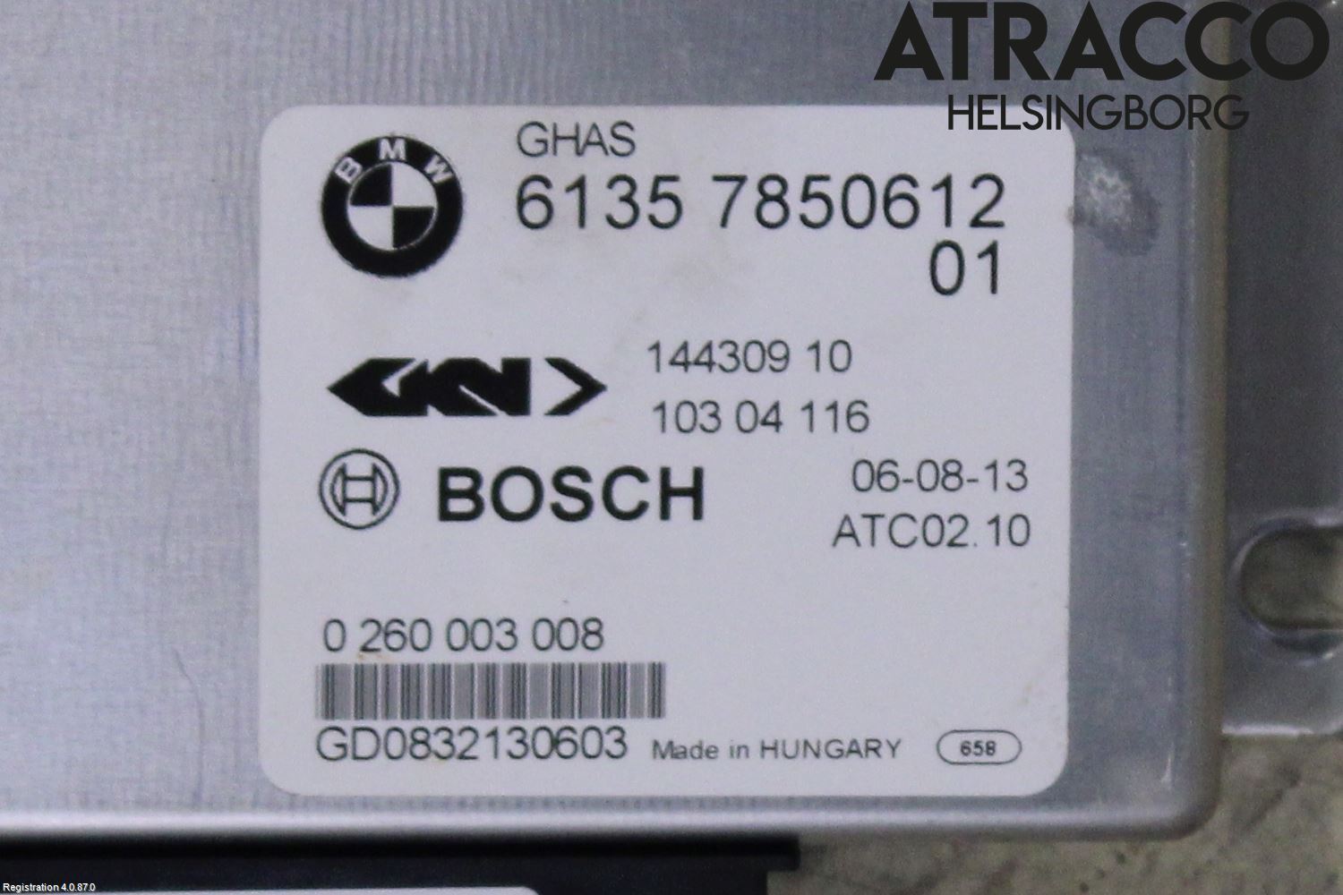 BMW 5 F10/F11/F18 09-17 Styrenhet Övrigt