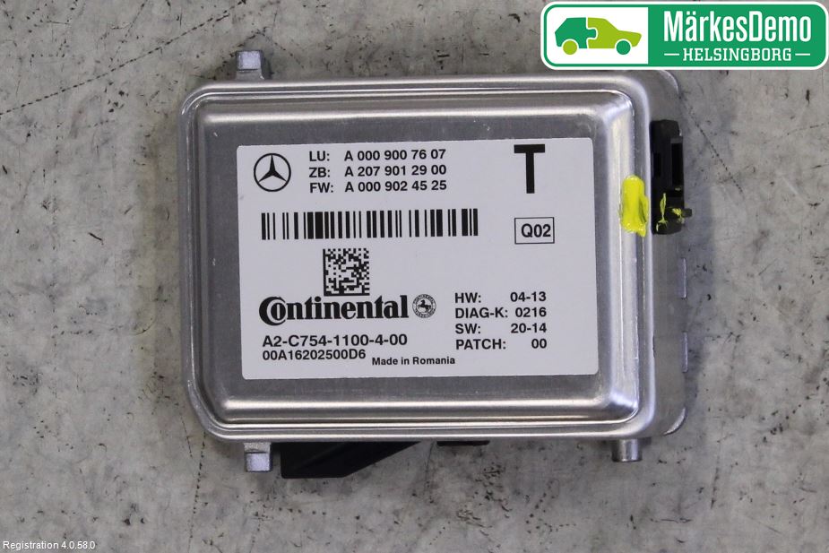 Mercedes-Benz MB CLA-KLASS (C117/X117) 13-19 Sensor Aktivt Kollisionsskydd