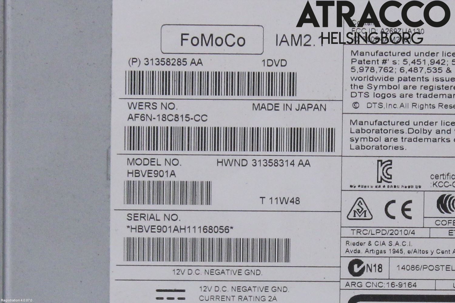 Volvo XC60 09-13 Cd Radio - Multimediapanel