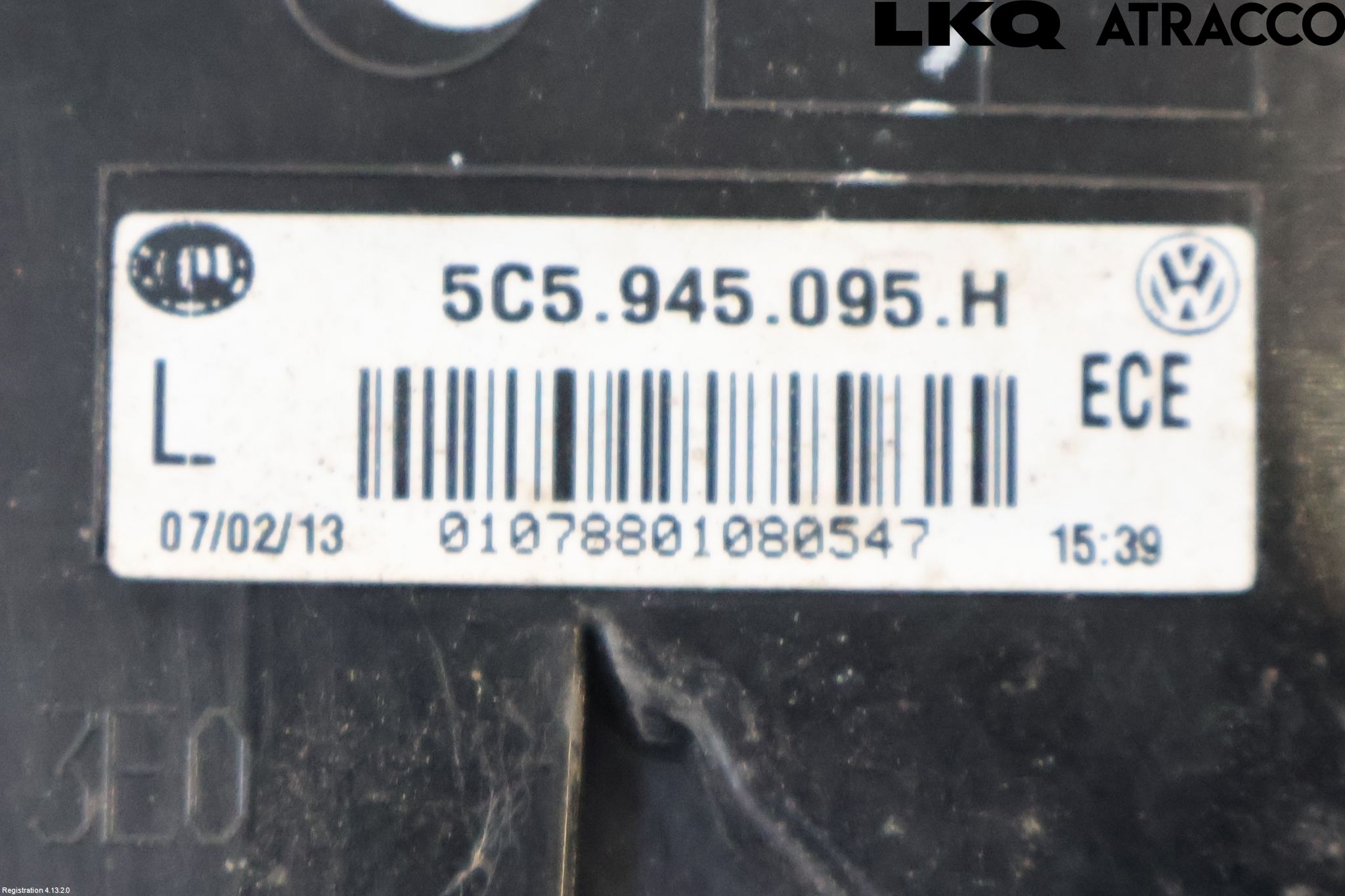 Volkswagen VW BEETLE 12- Bakljus Vänster