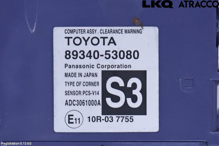 Lexus IS 250/350 14-20 Styrenhet Parkeringshjälp