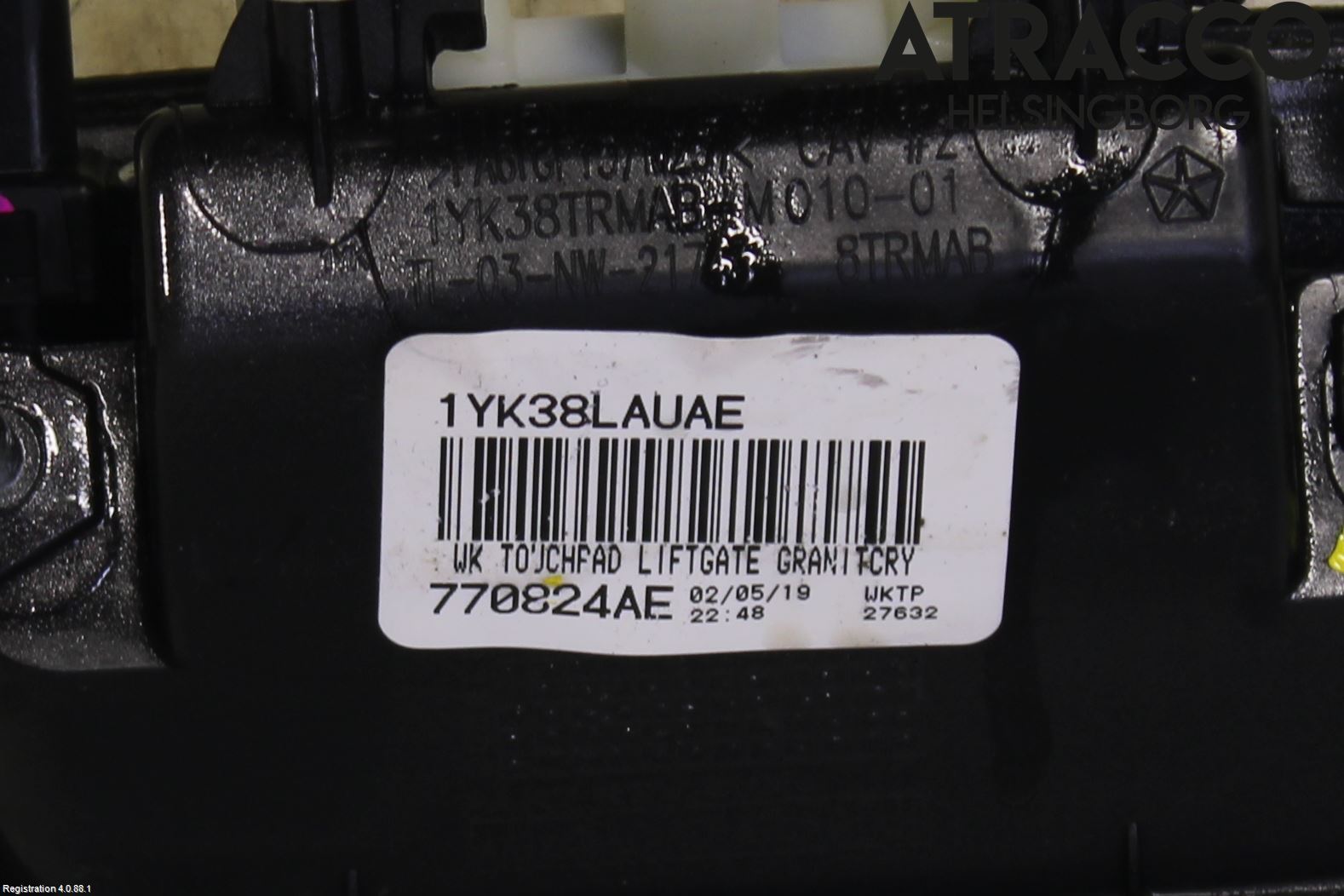 Jeep GRAND CHEROKEE 10-20 Bakluckehandtag