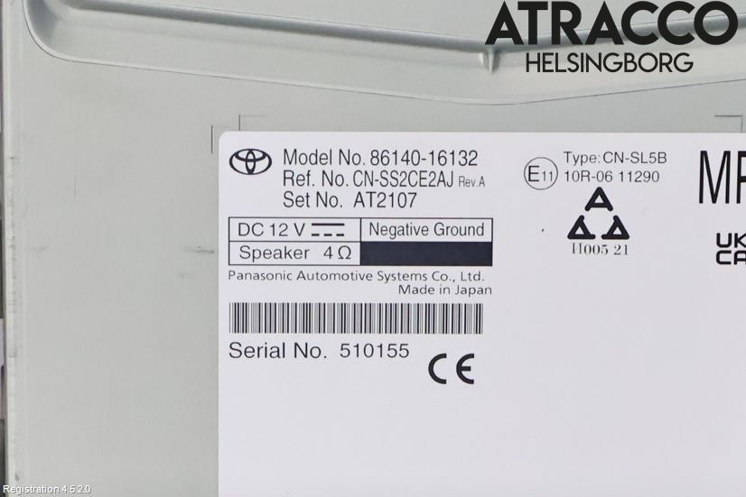 Toyota COROLLA CROSS XG10 22- Cd Radio - Multimediapanel
