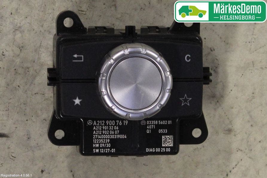 Mercedes-Benz MB E-KLASS (W212) 09-16 Strömställare Färddator