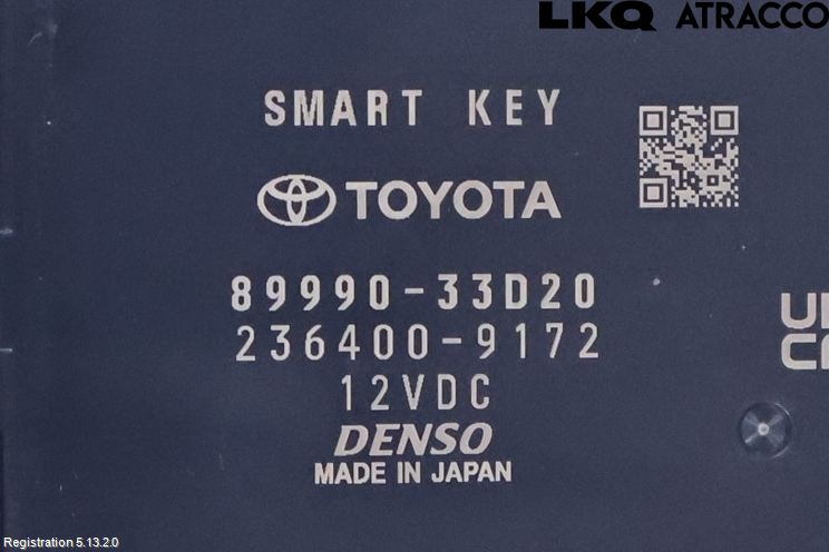 Lexus ES 250/300/330 Styrenhet Nyckellöst System
