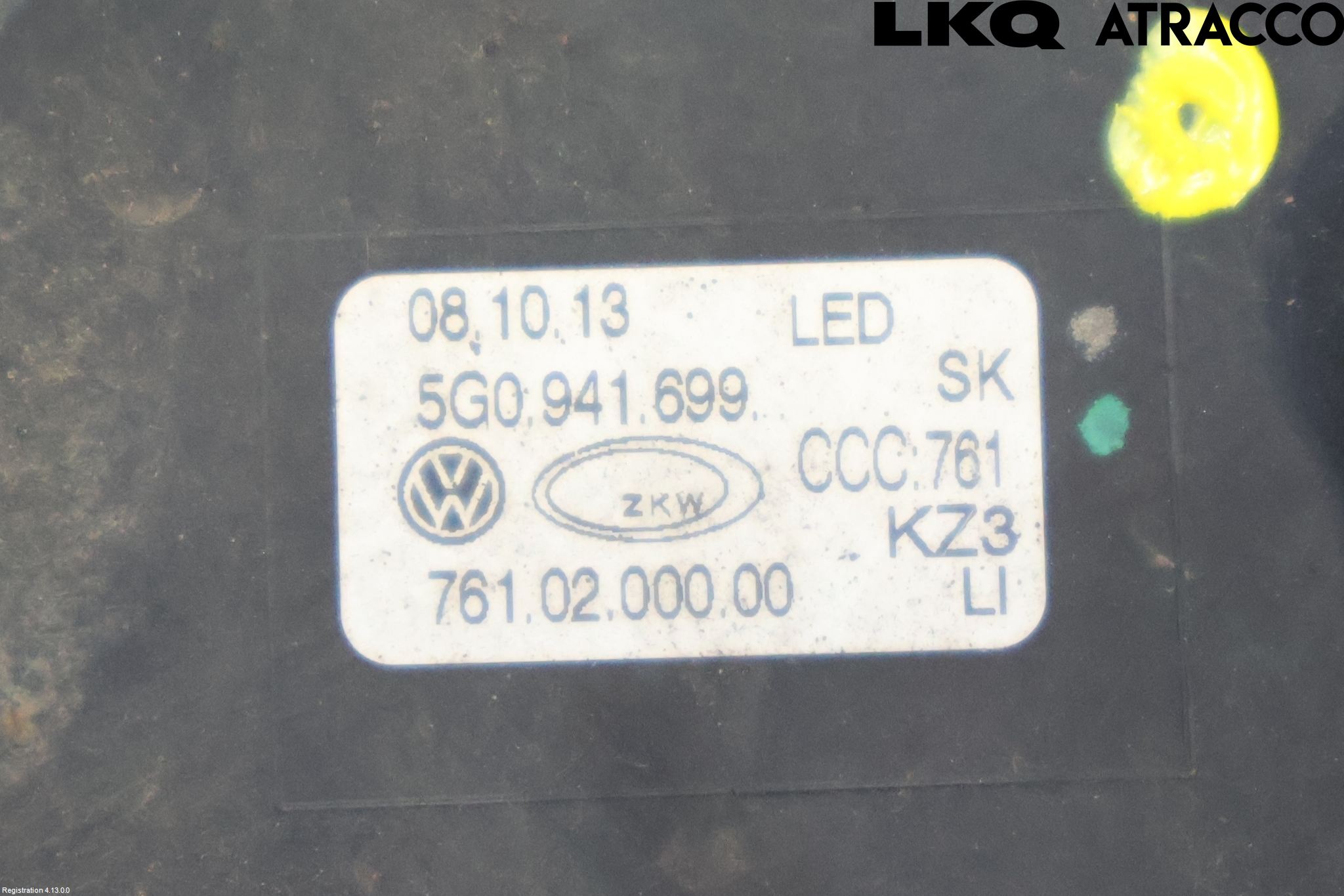 Volkswagen VW GOLF / E-GOLF VII 13-20 Dimljus-Varselljus Fram