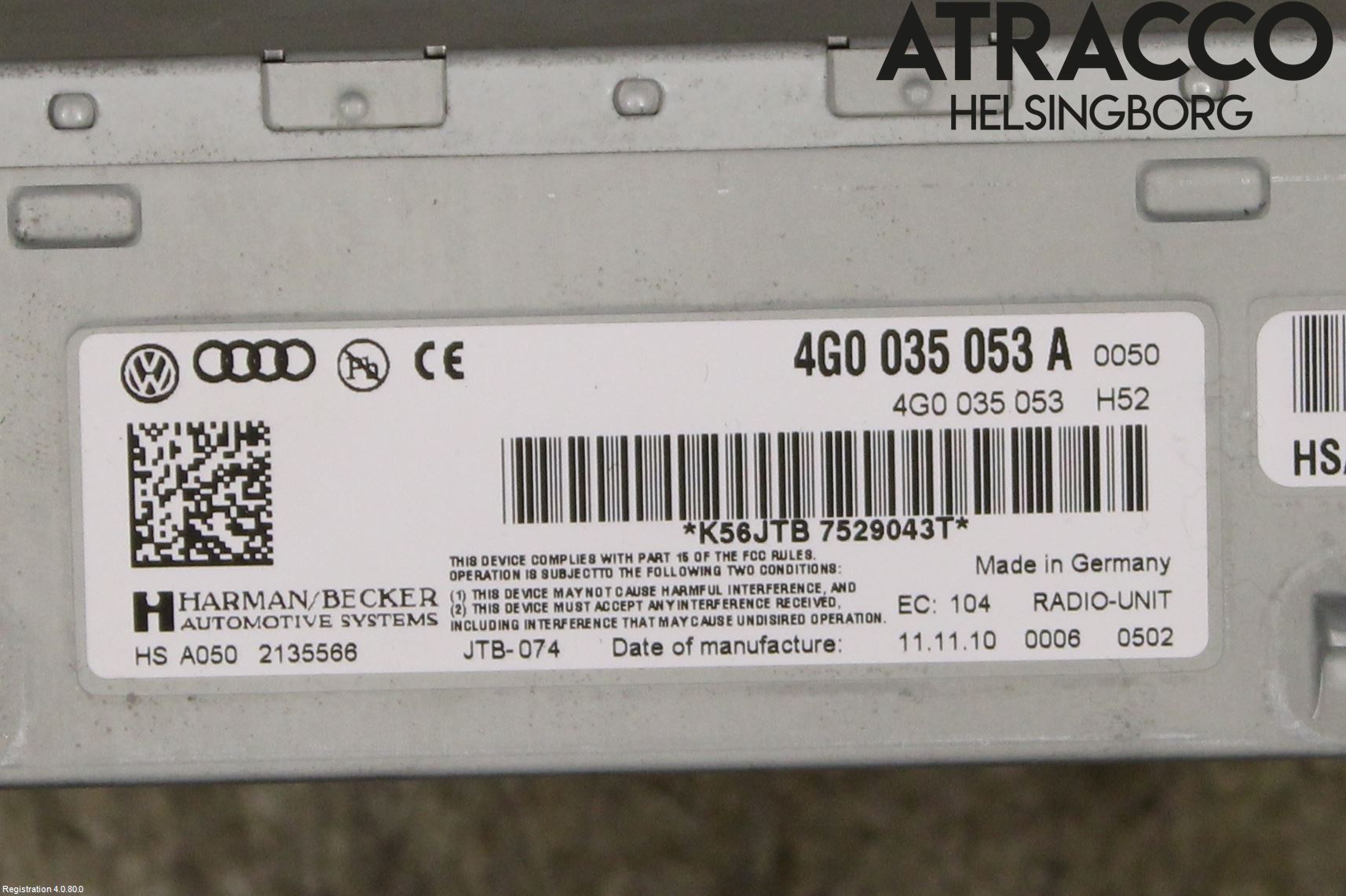Audi A7/S7 4G 11-17 Radio