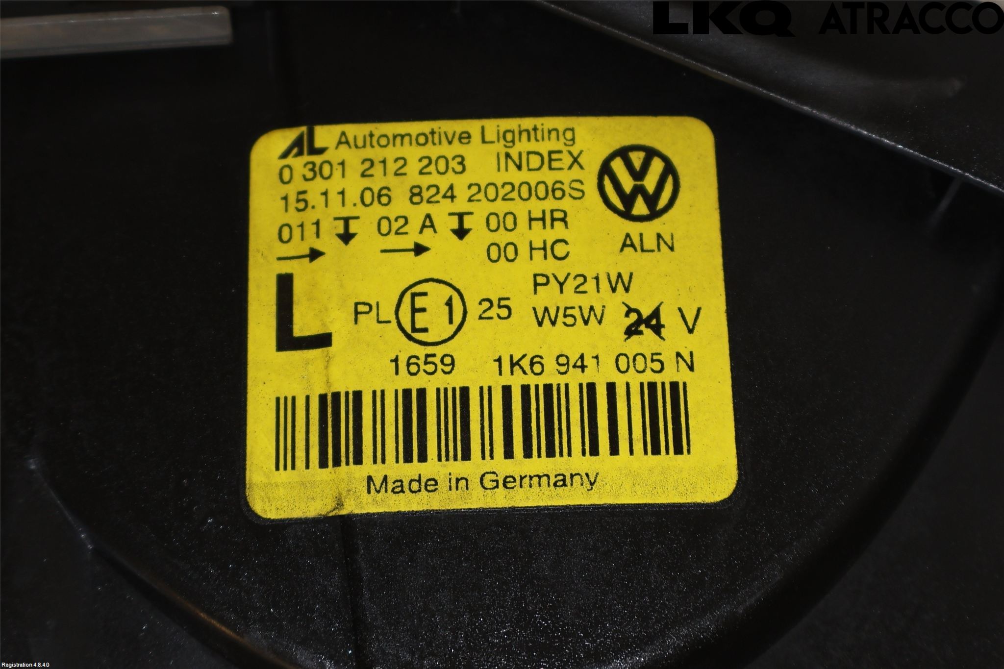 Volkswagen VW GOLF V 04-09 Strålkastare Vänster