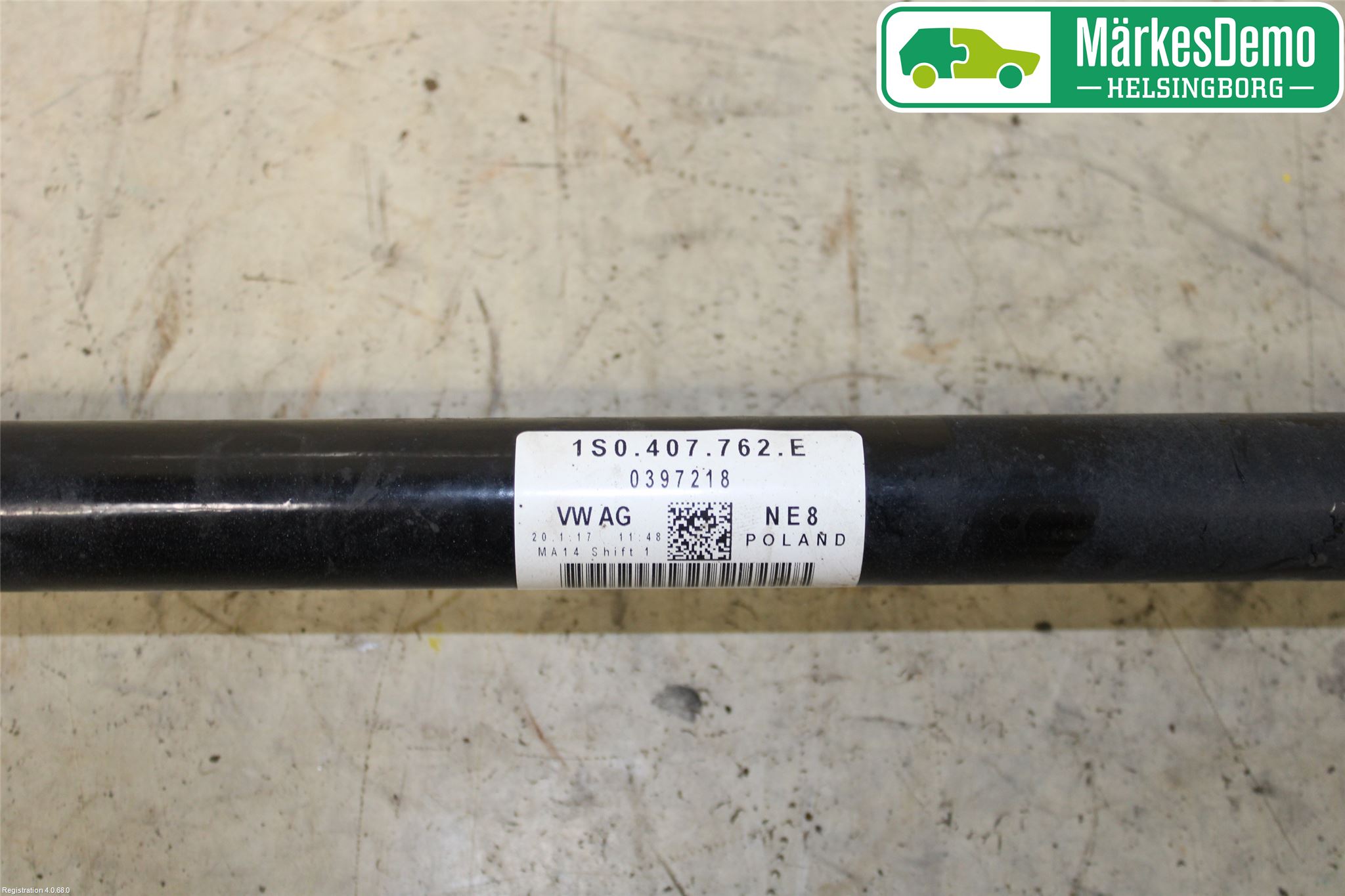 Skoda CITIGO / CITIGO E IV Drivaxel Fram Höger