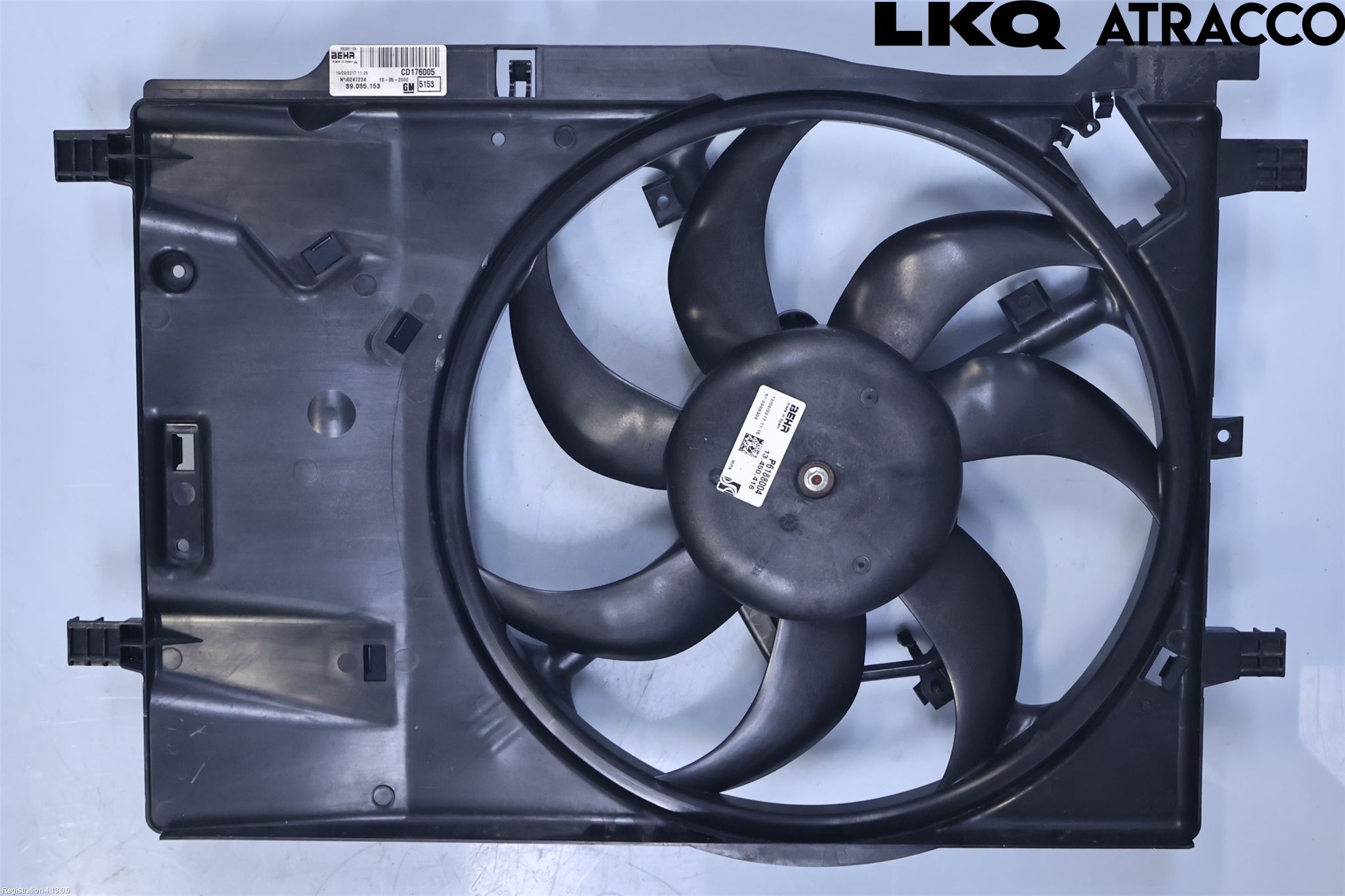 Opel CORSA E 15-19 Kylfläkt El