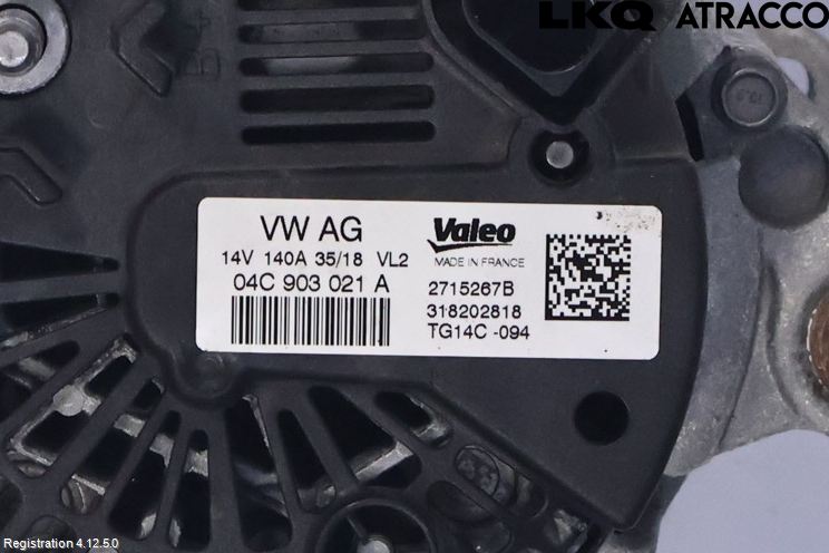 Volkswagen VW GOLF SPORTSVAN 15-20 Generator