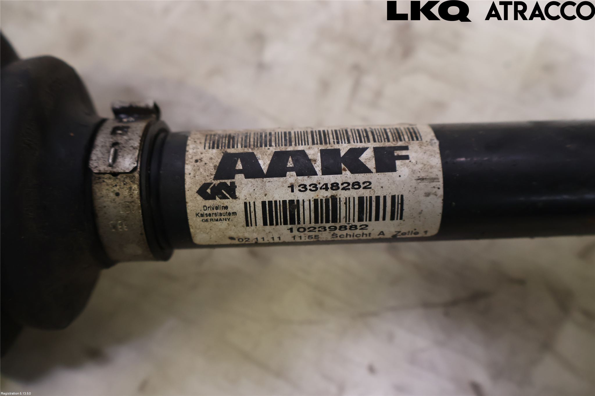 Opel ZAFIRA C 12-19 Drivaxel Fram Vänster