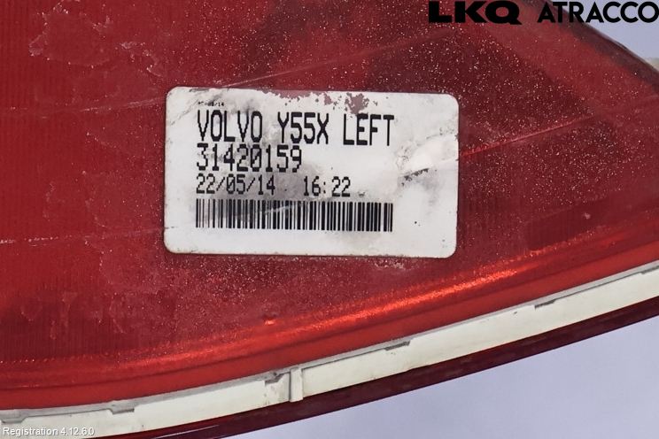 Volvo V40 12-19 Dimljus/Reflex Bak