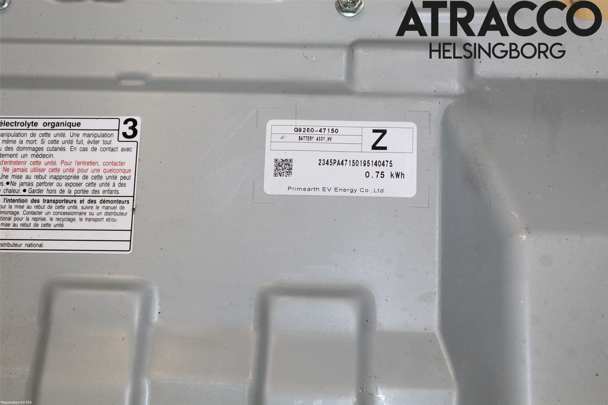 Toyota COROLLA 19- Batteri Högspänning