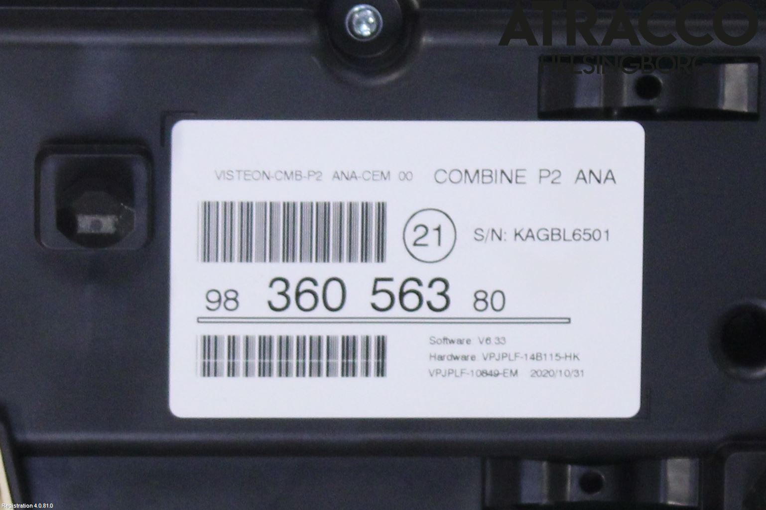 Peugeot 208/E-208 20- Instrument Komb