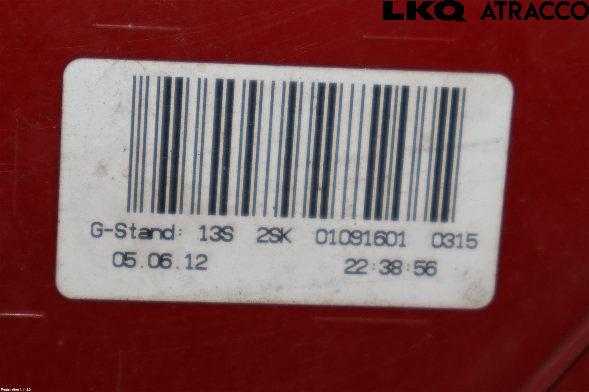 Audi A4 12-15 Bakljus Vänster