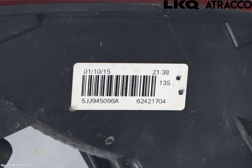 Skoda RAPID Bakljus Höger