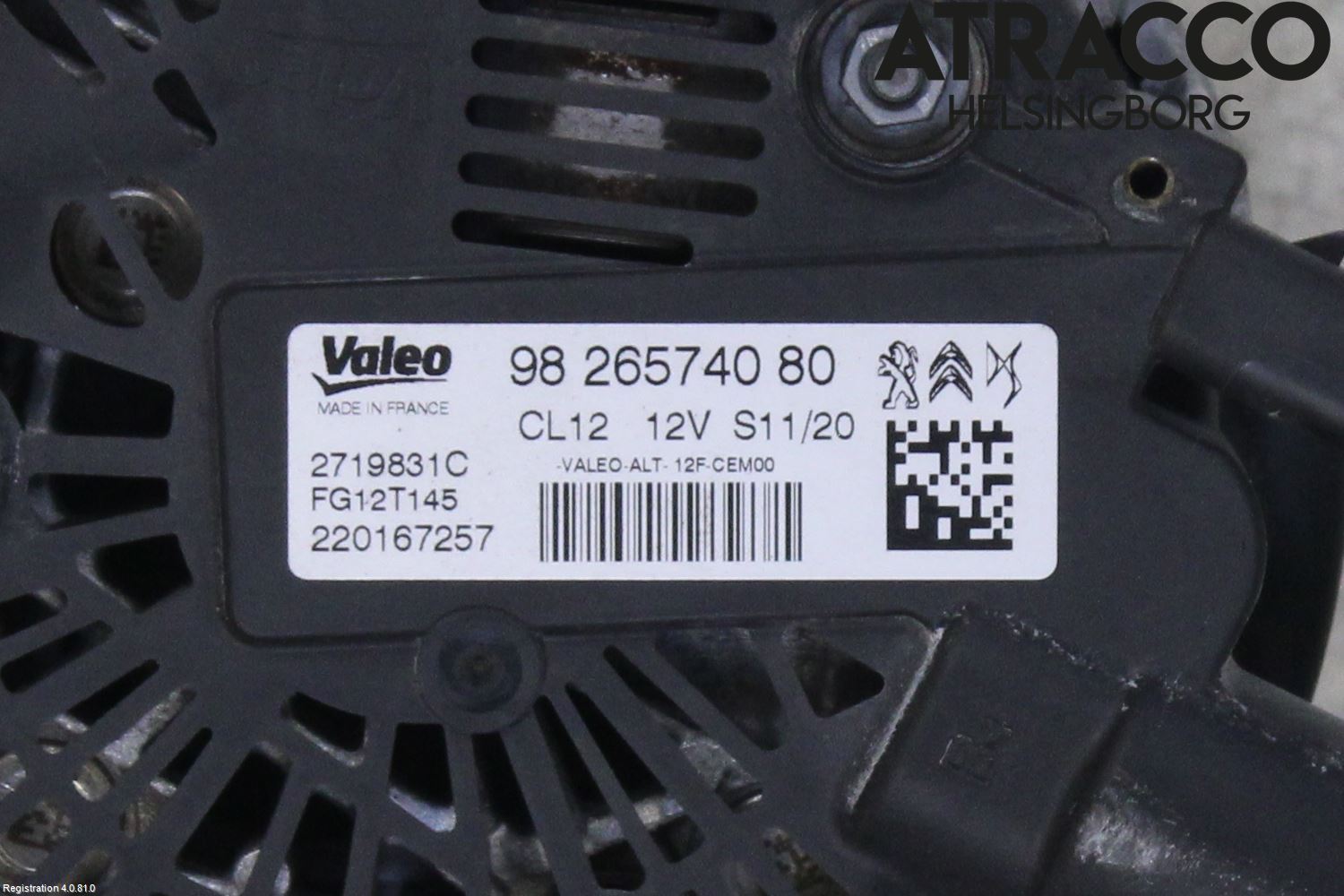 Peugeot 208/E-208 20- Generator