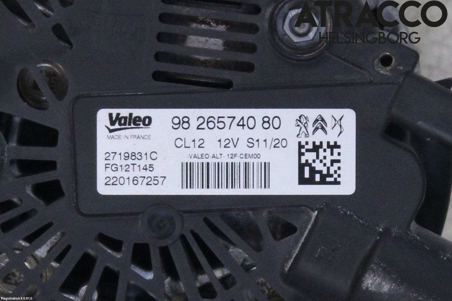 Peugeot 208/E-208 20- Generator