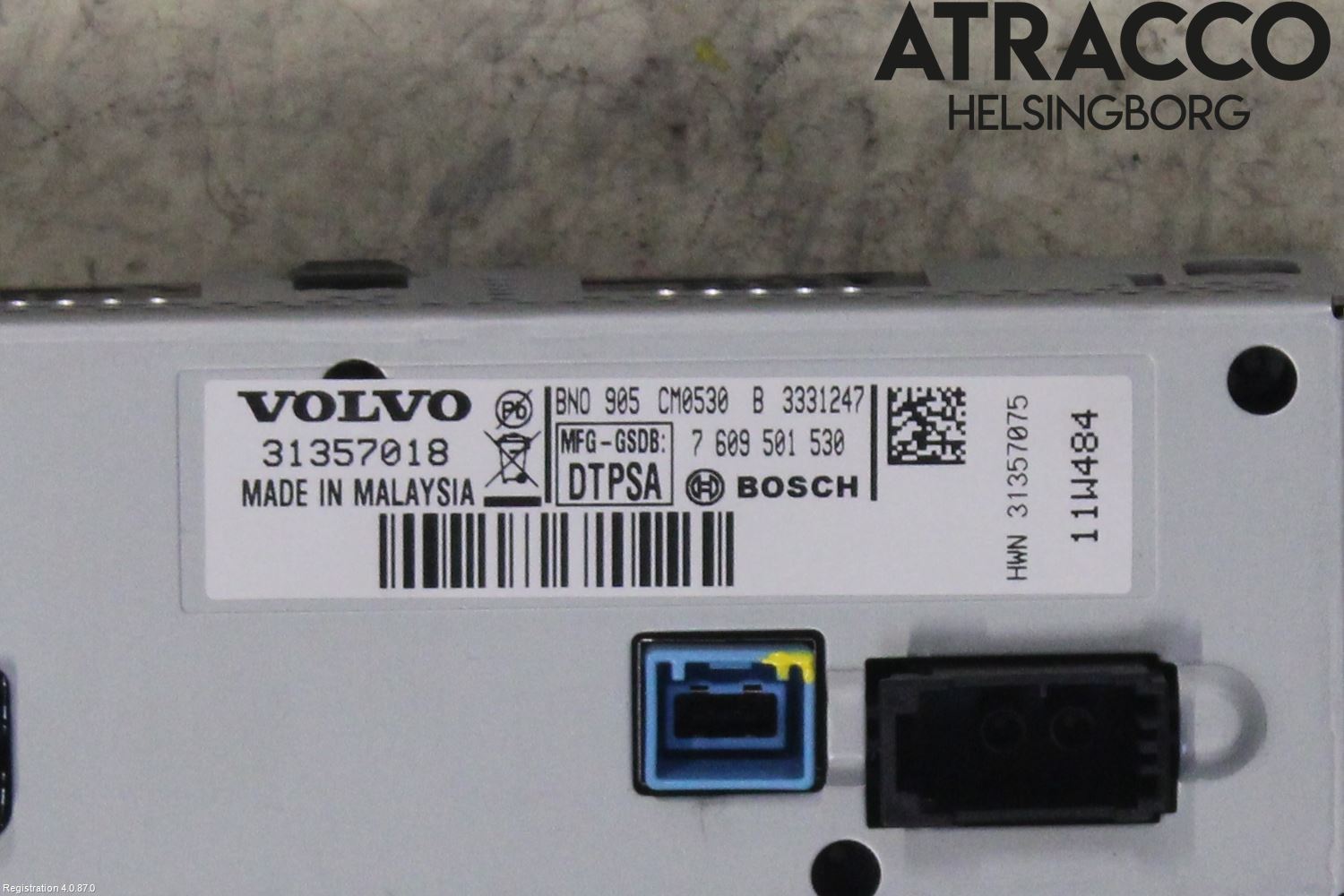 Volvo XC60 09-13 Multifunktionsdisplay