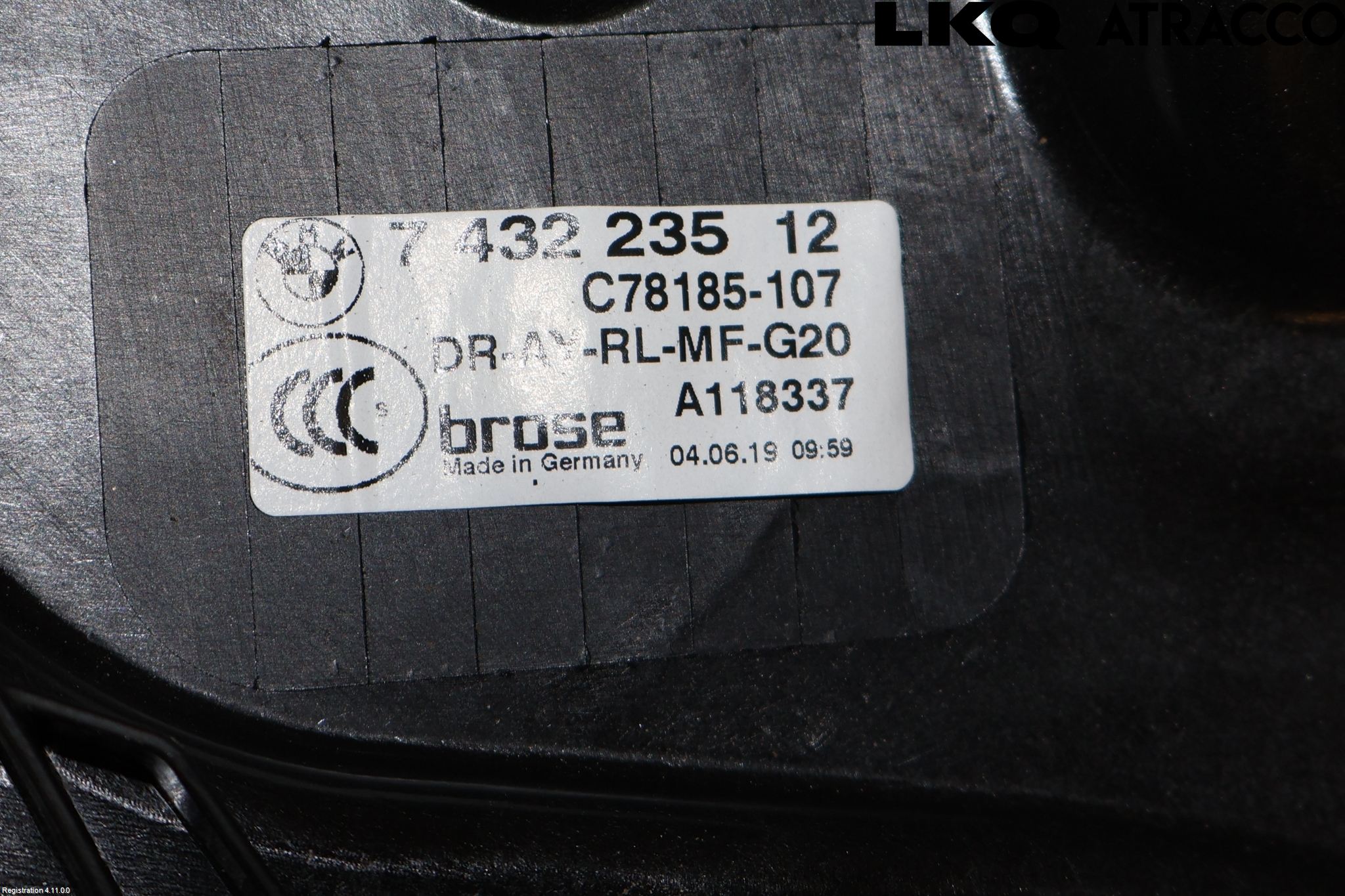 BMW 3 G20/G21/G80/G81 19- Fönsterhiss El Kompl
