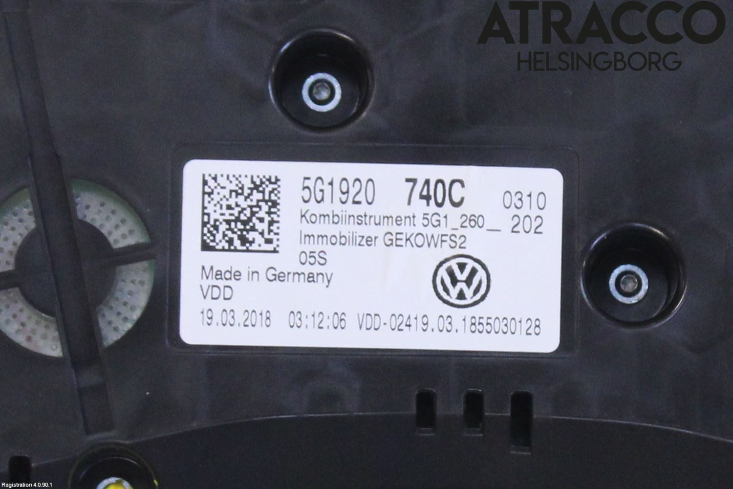 Volkswagen VW GOLF / E-GOLF VII 13-20 Instrument Komb