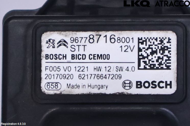 Citroen JUMPY/E-JUMPY 16- Styrenhet Start/Stopp