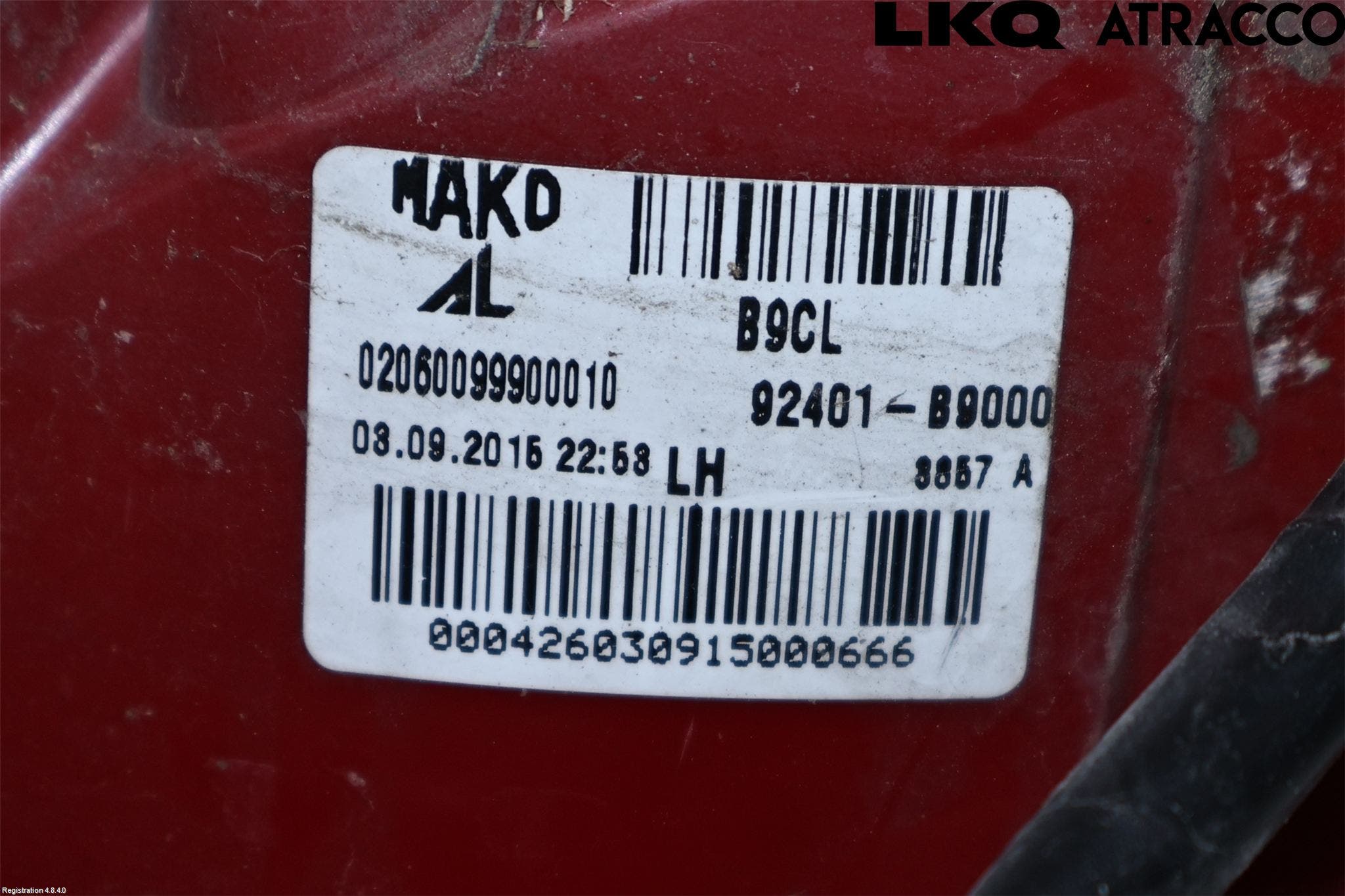 Hyundai i10 BA 14-16 Bakljus Vänster