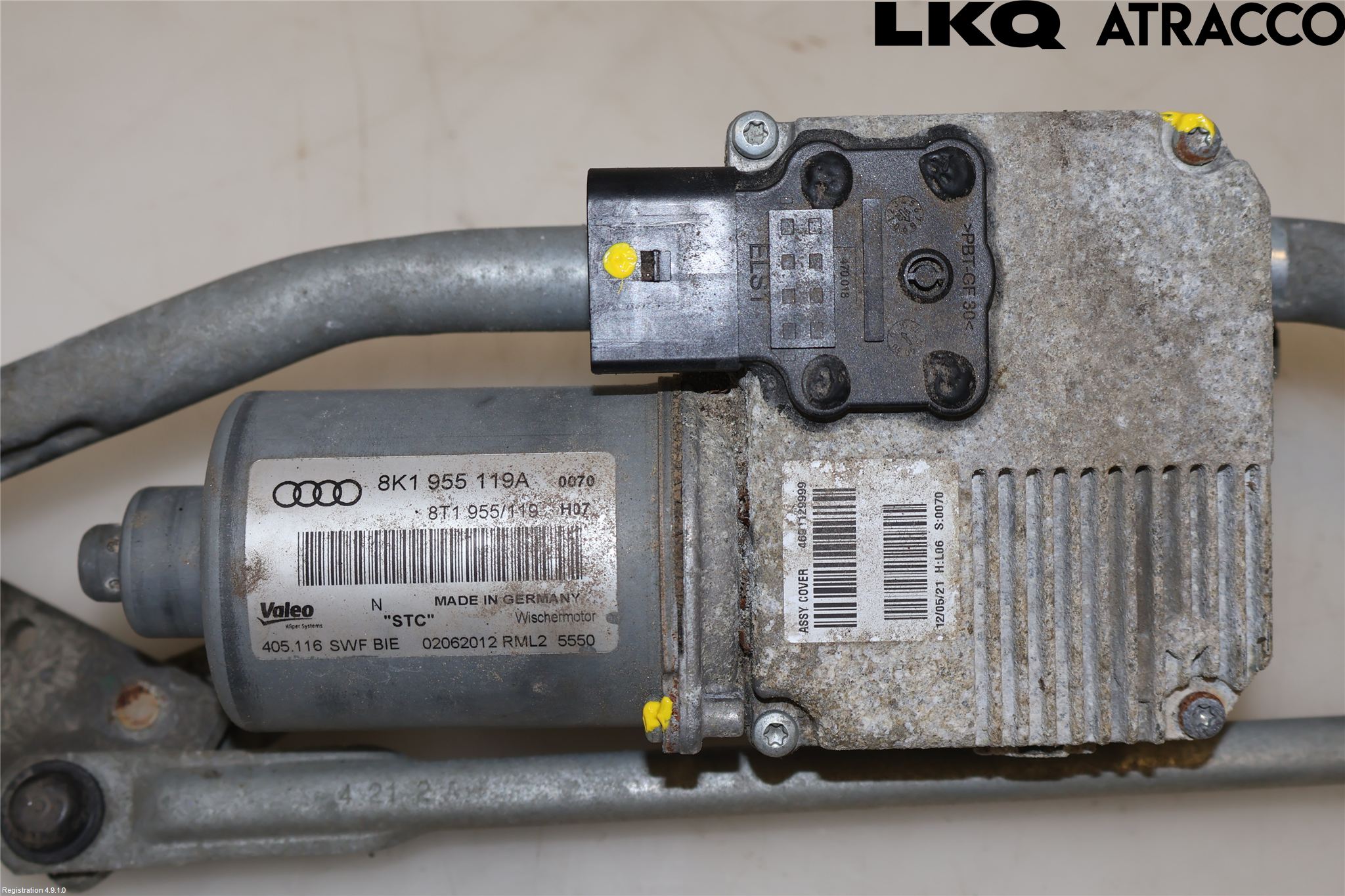 Audi A4 12-15 Torkarmekanism Vindruta