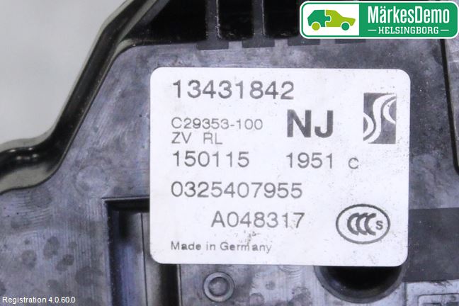 Opel CORSA E 15-19 Centrallåsmotor Vänster