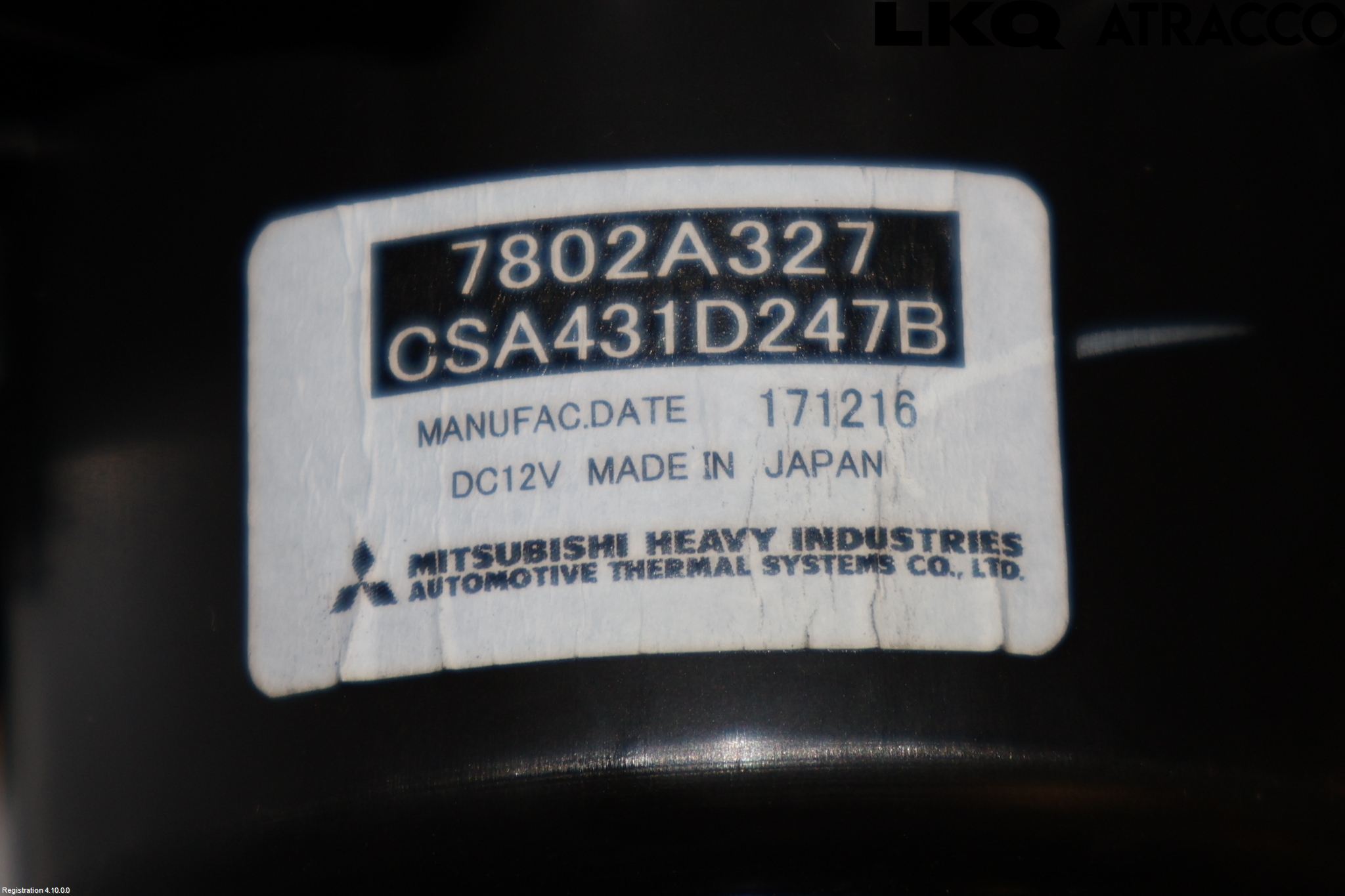 Mitsubishi ASX 10-22 Värmefläkt
