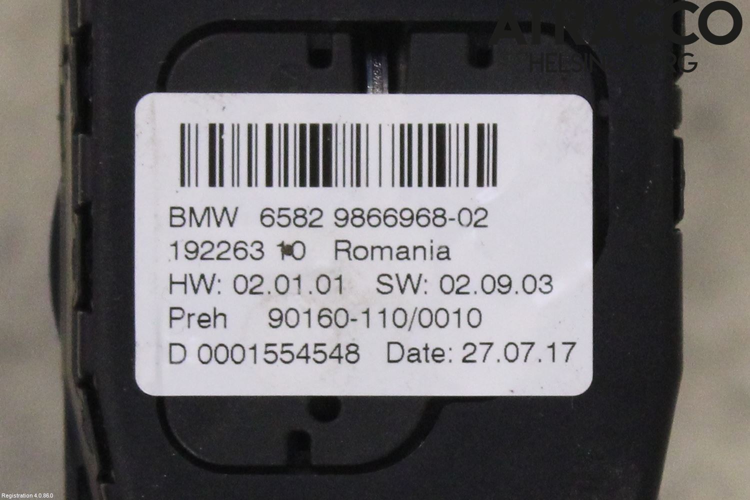BMW i3 I01 13-22 Strömställare Färddator